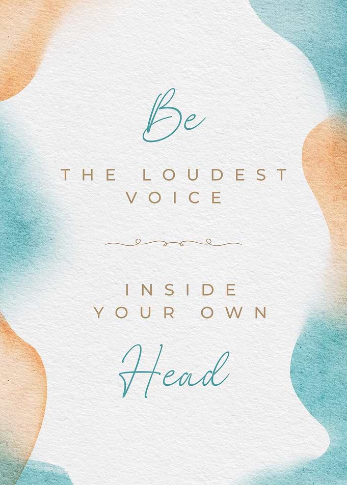 Inspirational Quote Art with Watercolor Accents