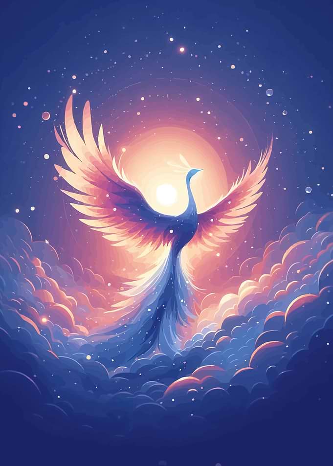 Phoenix Rising Starry Sky