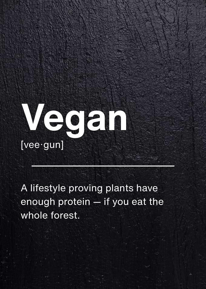 Funny Vegan Lifestyle Definition