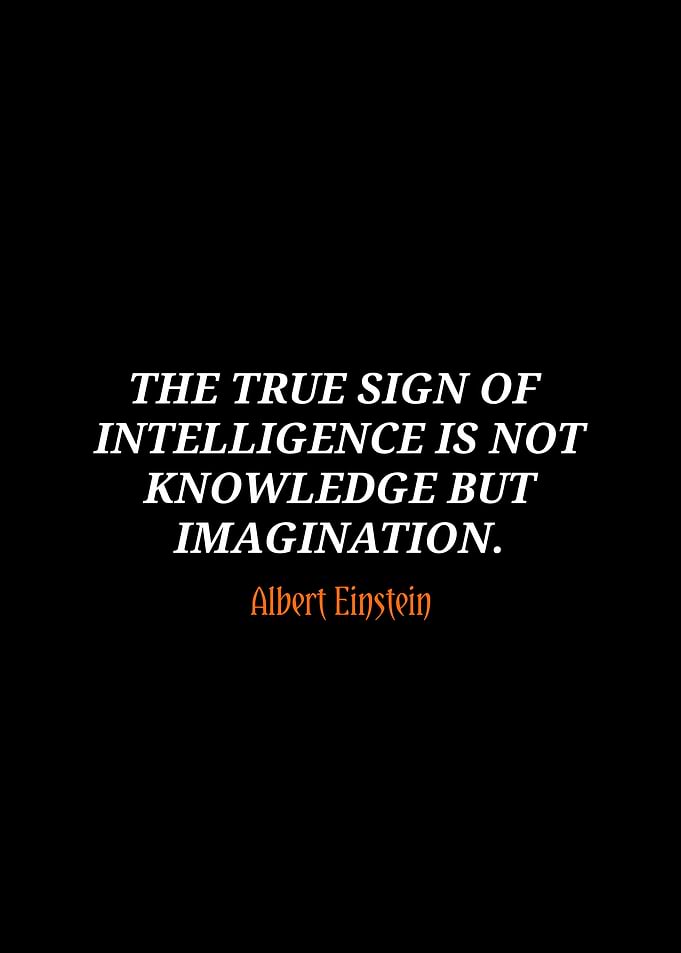 Einstein Quote: Imagination over Knowledge