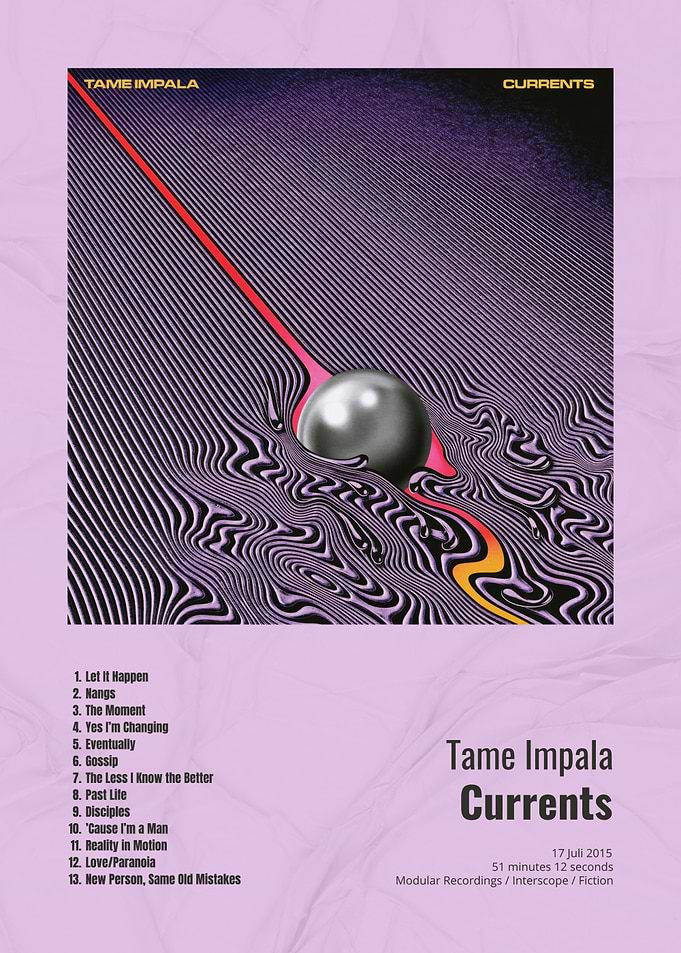 Tame Impala Currents Album Cover