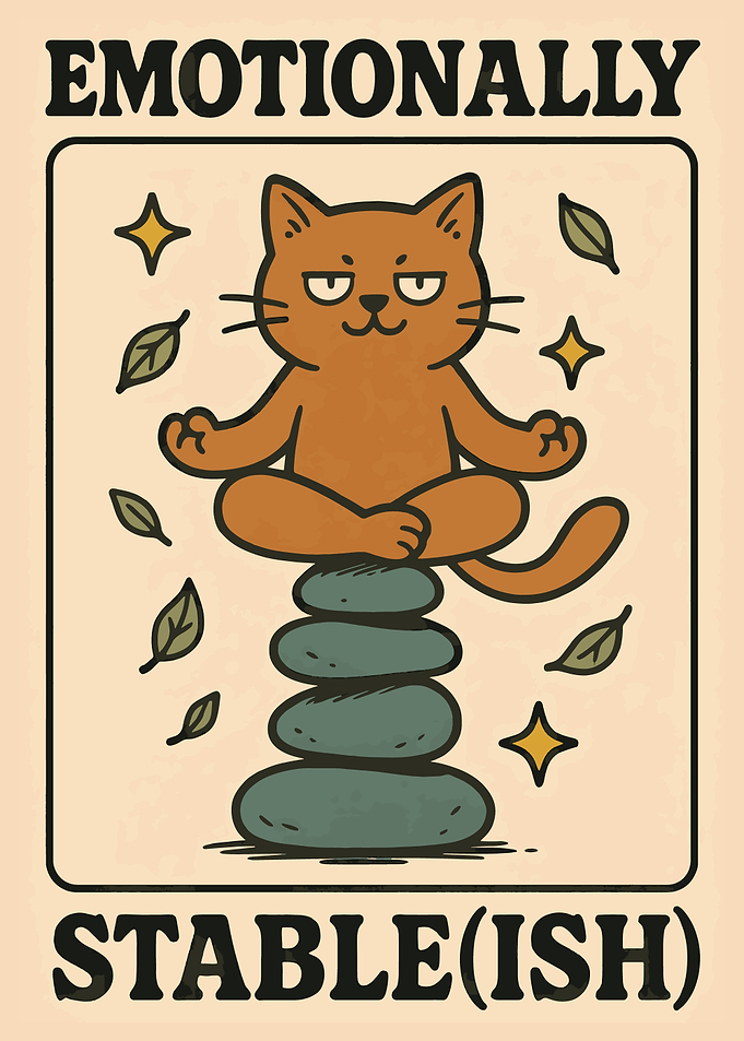 Emotionally Stable(ish) Cartoon Cat Meditation