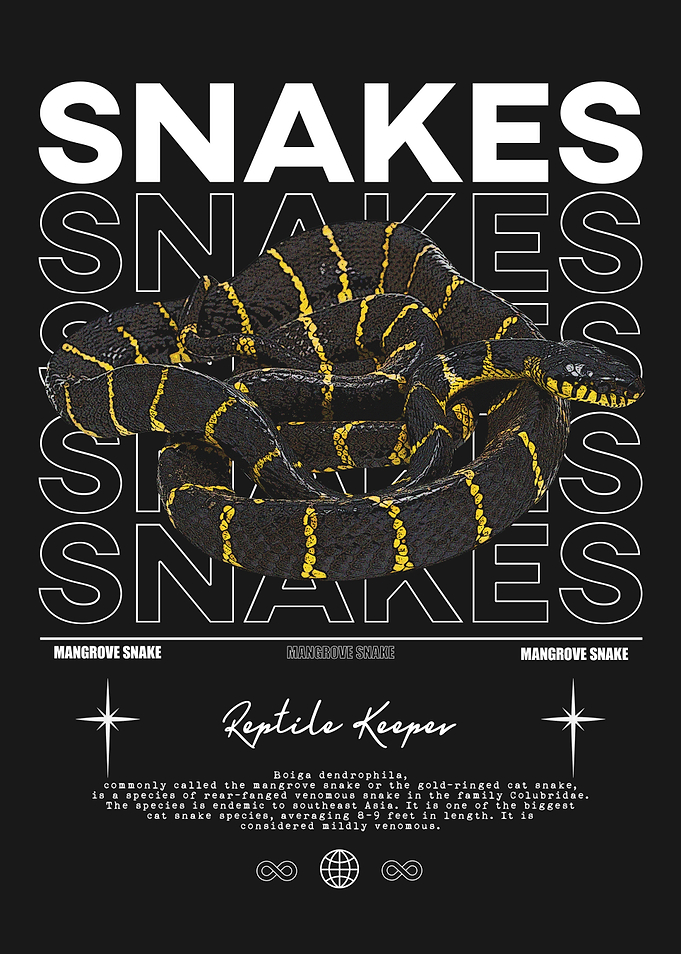 Mangrove Snake Reptile Keeper Poster