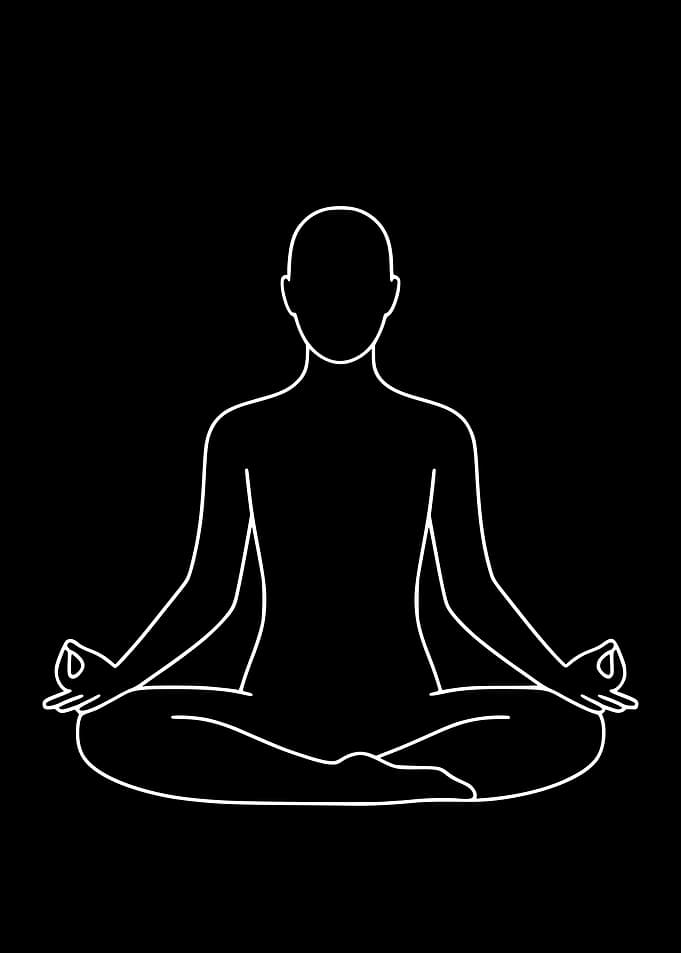 Meditation — Minimal Line Art Balance