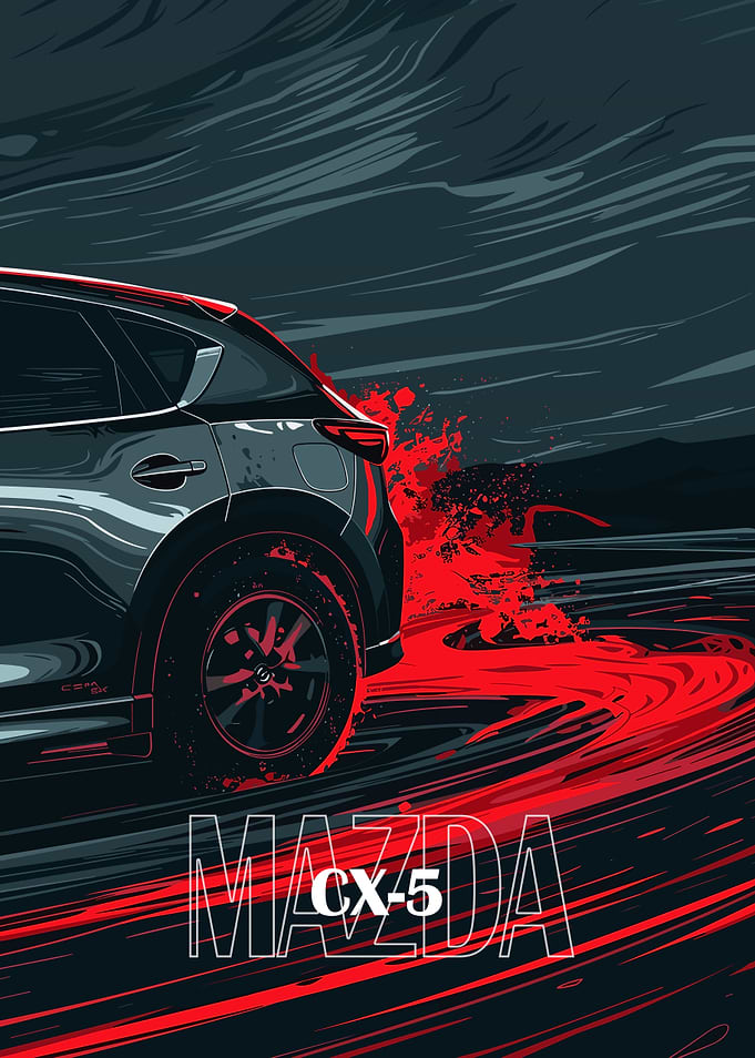 Mazda CX-5 Car Illustration