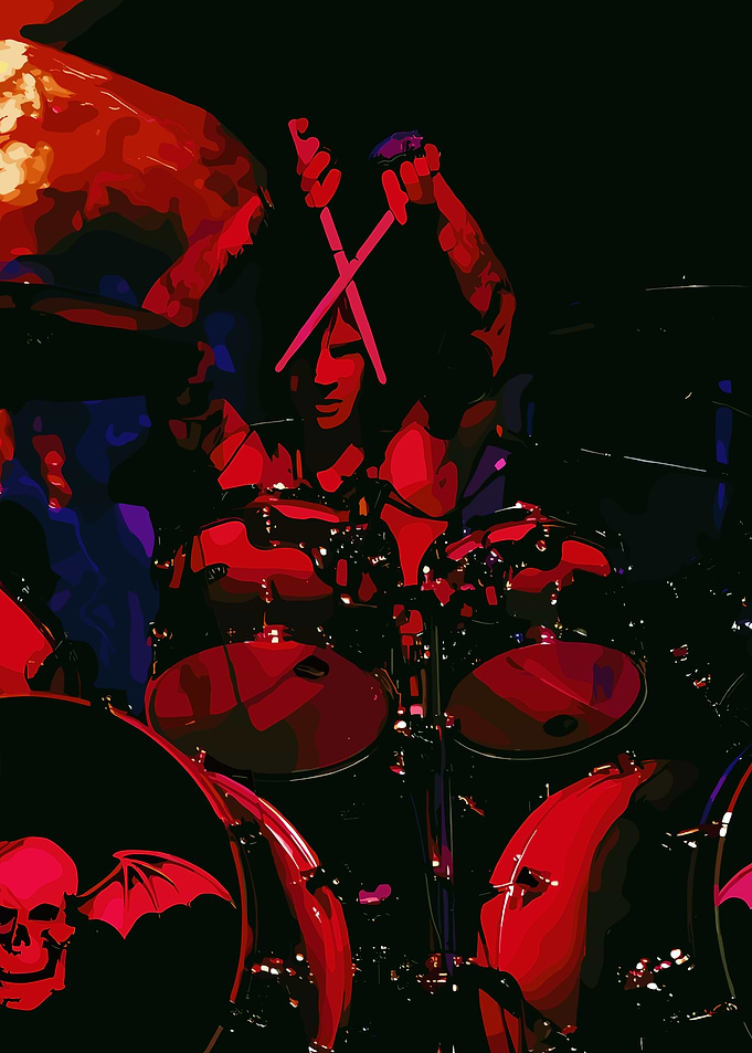 The Rev Drummer in Action