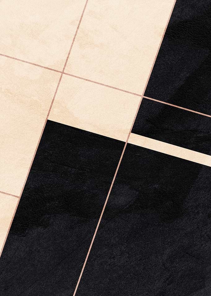 Abstract Geometric Black and Beige Art