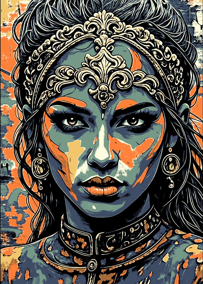 Ornate Woman Portrait