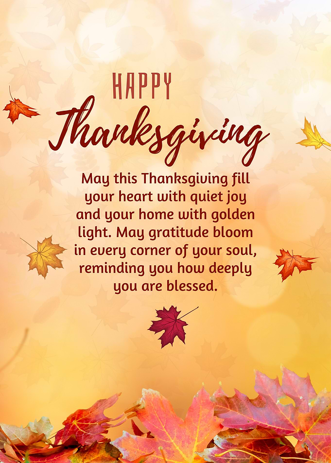 Happy Thanksgiving May Gratitude Bloom in Every Corner