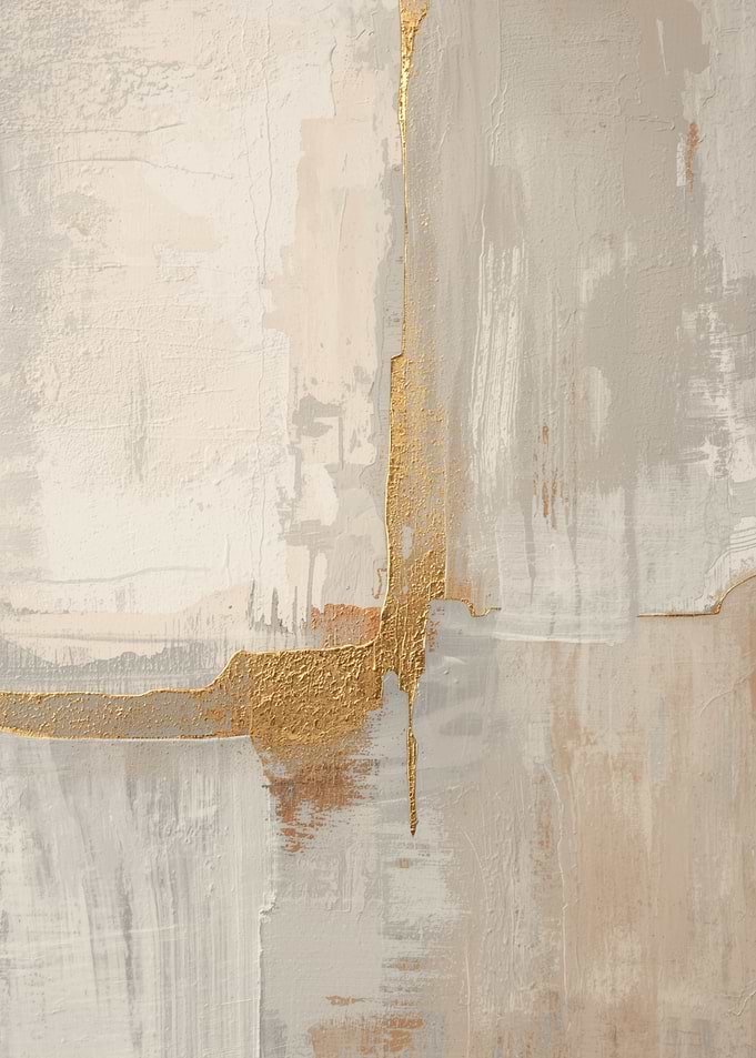 Golden Abstract Minimalist Texture Art