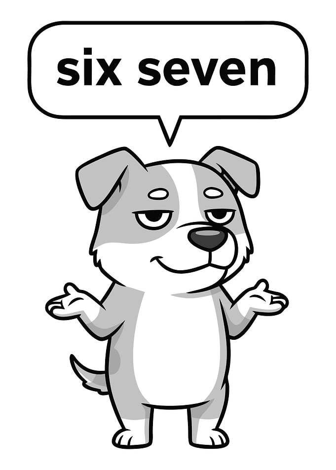 Cartoon Dog with Speech Bubble