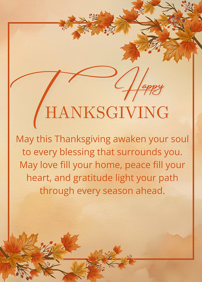 Thanksgiving Blessings Let Love Fill Your Home Wall Art