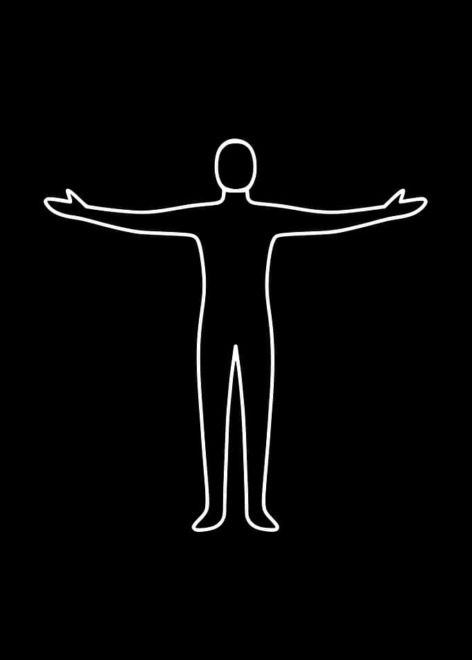 Freedom — Minimal Line Art Figure