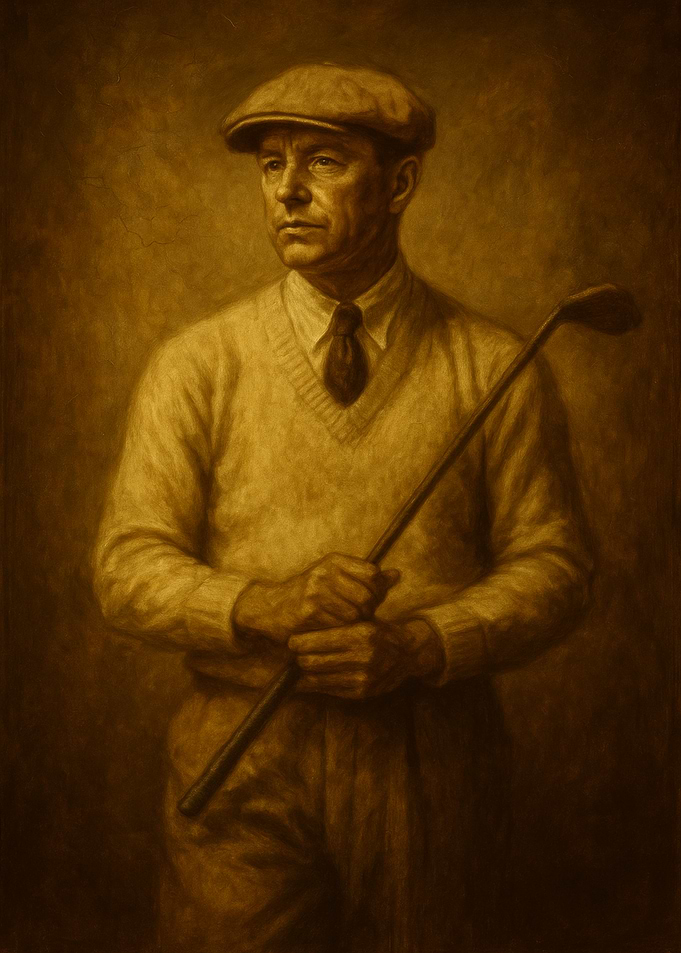 Vintage Golfer Portrait