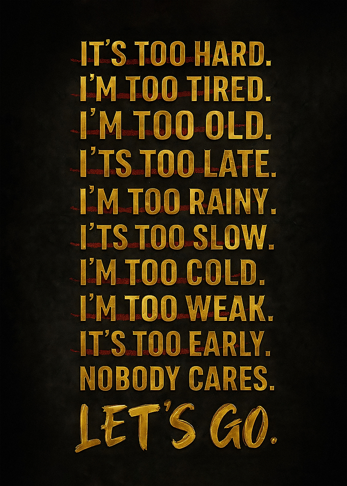 Motivational Text Art: Let's Go