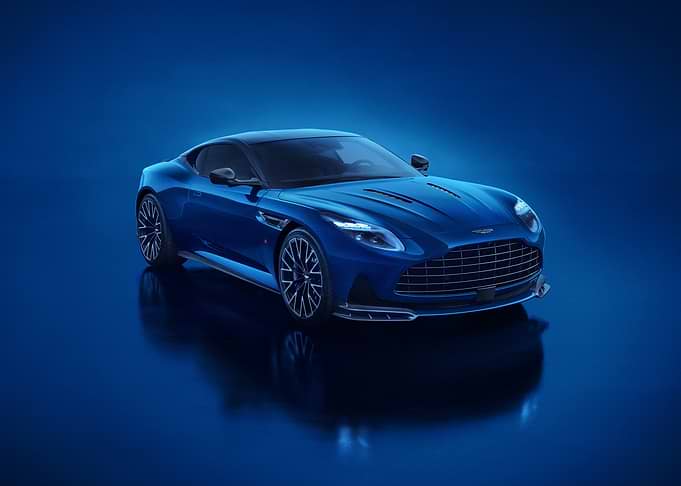 Blue Aston Martin DB12 Coupe