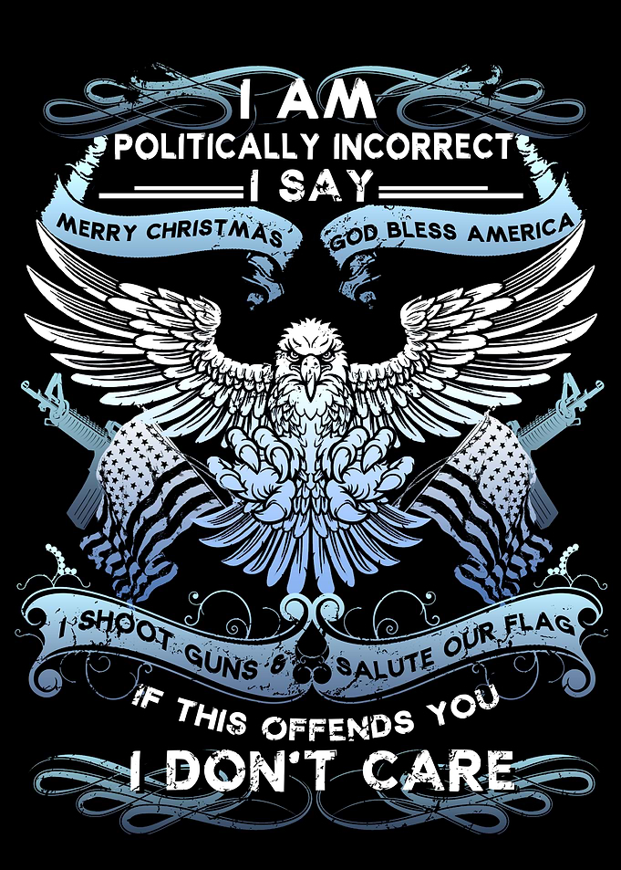 Politically Incorrect Patriotic Eagle Design