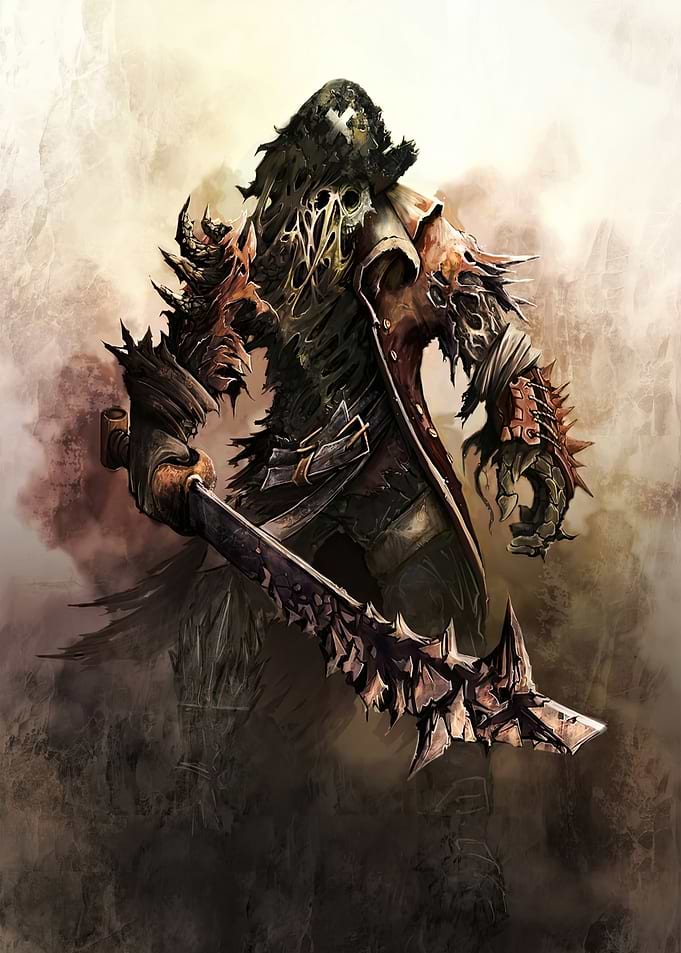 Undead Warrior with Spiked Sword