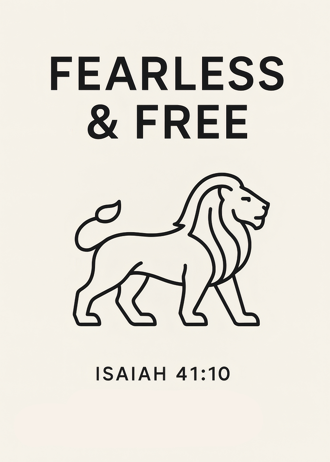 Fearless and Free Lion Illustration