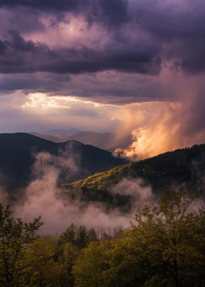 Mountain Landscape with Stormy Sky