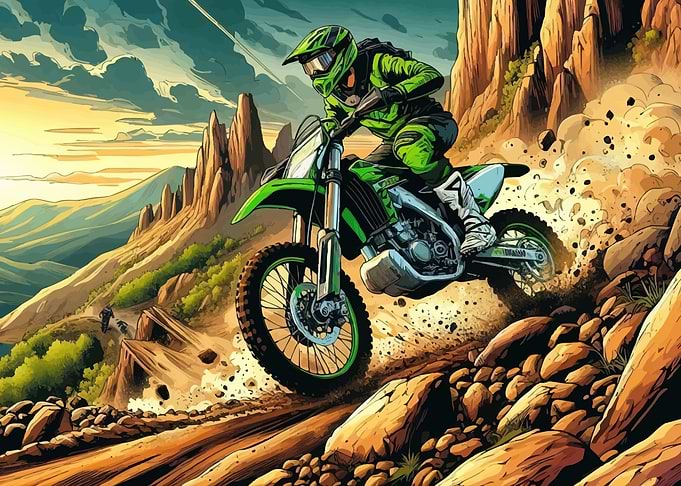 Motocross Rider Rocky Mountain