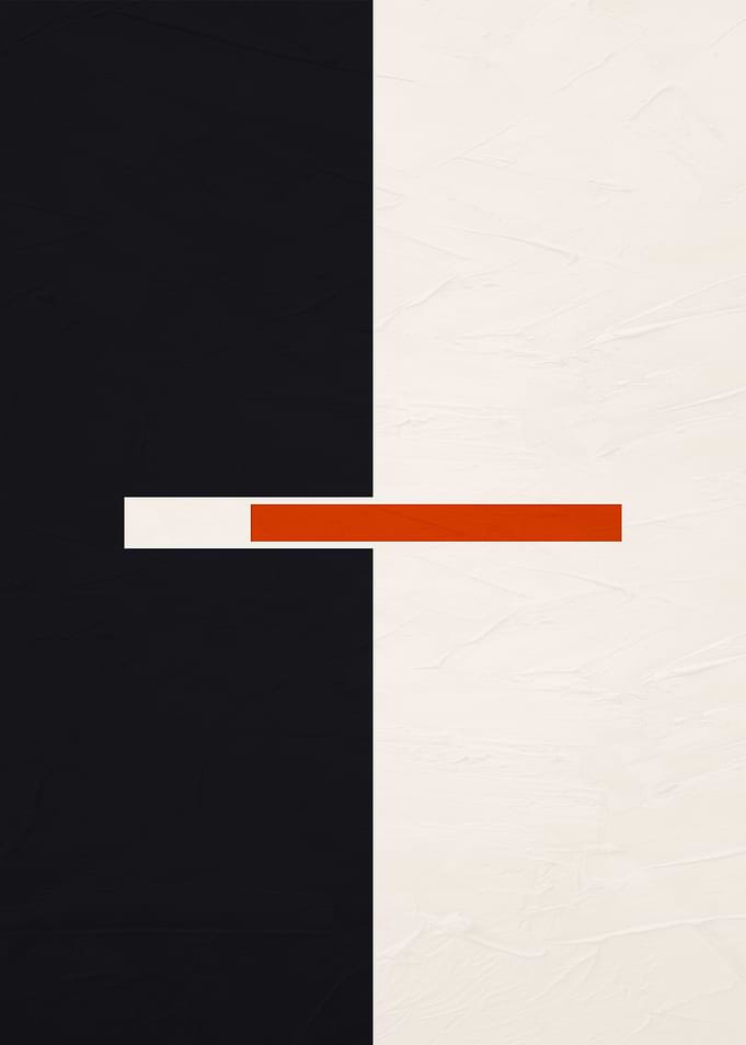 Minimalist Abstract Color Block Composition