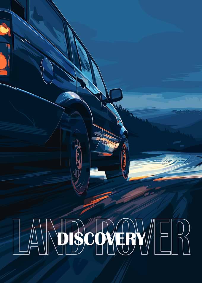 Land Rover Discovery at Night