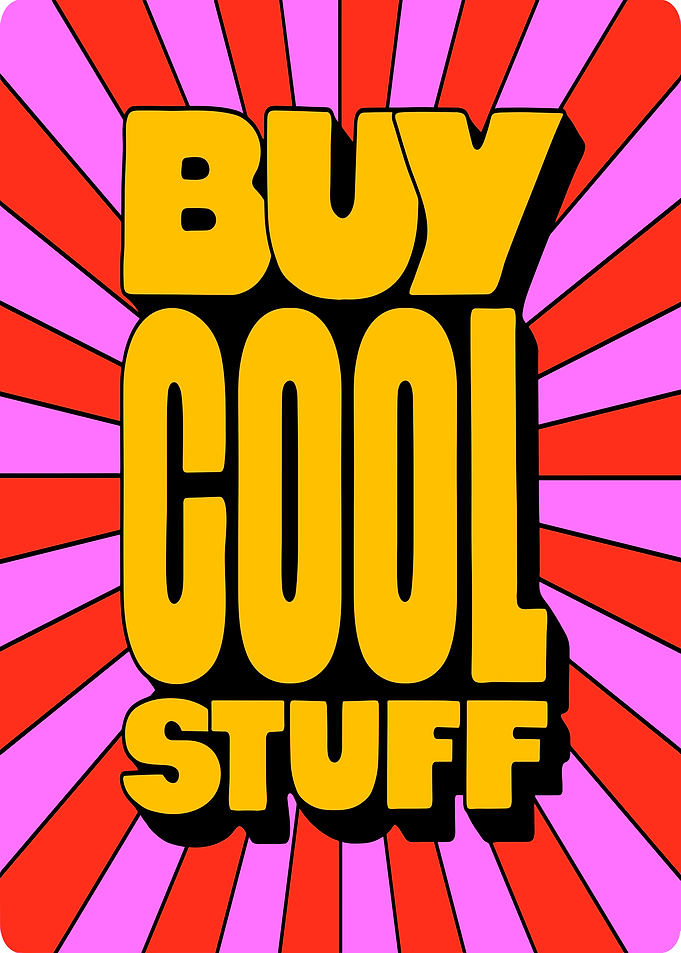 Buy Cool Stuff Retro Graphic