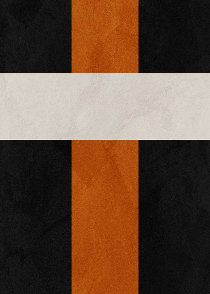 Abstract Color Block Cross