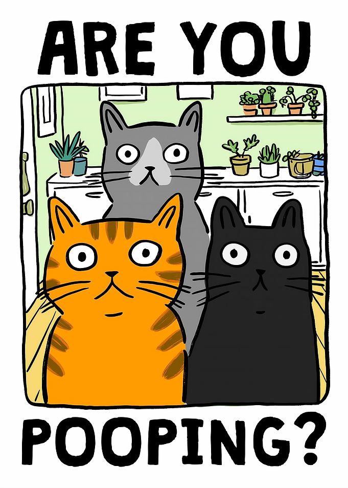 Are You Pooping? Cat