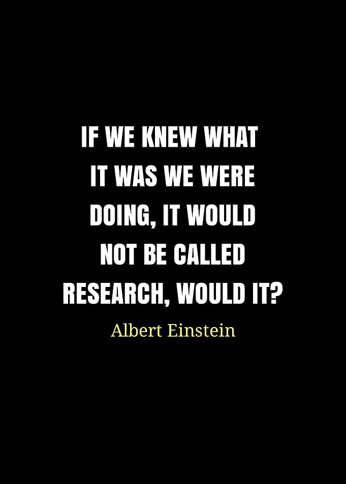Einstein Quote on Research