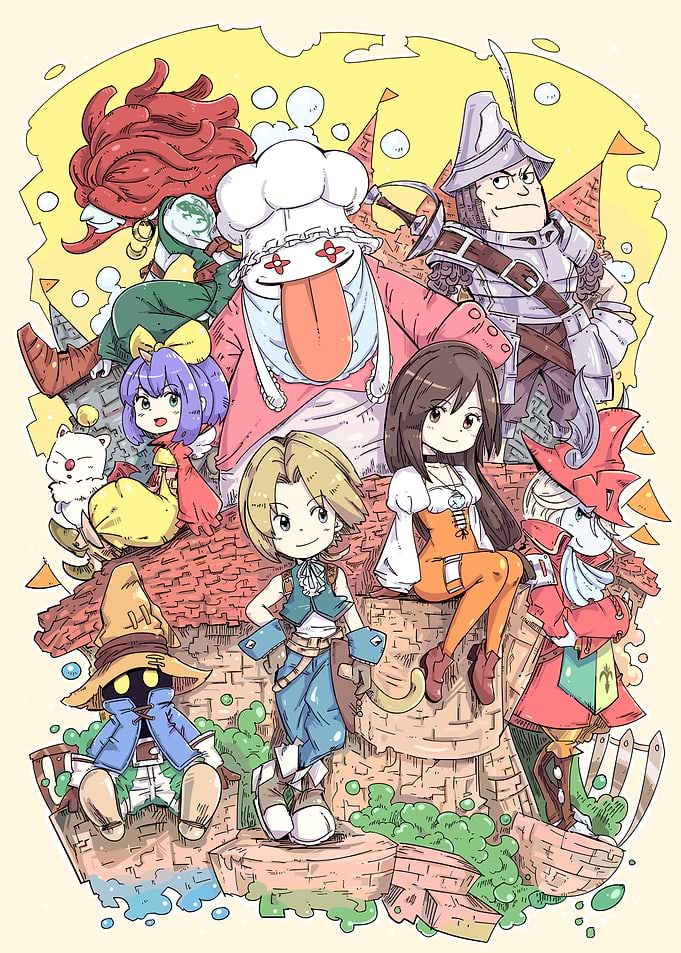Final Fantasy IX Group Illustration