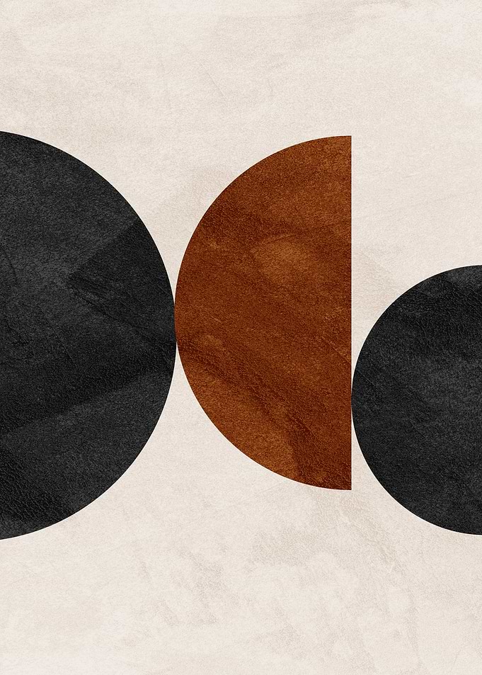 Abstract Geometric Circle Art