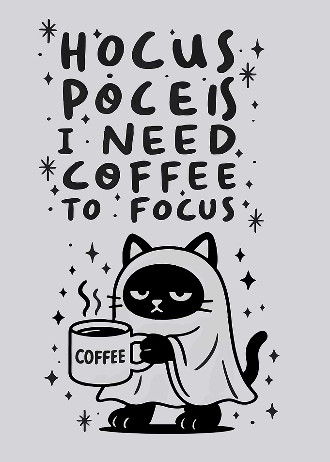 Hocus Pocus Coffee Cat