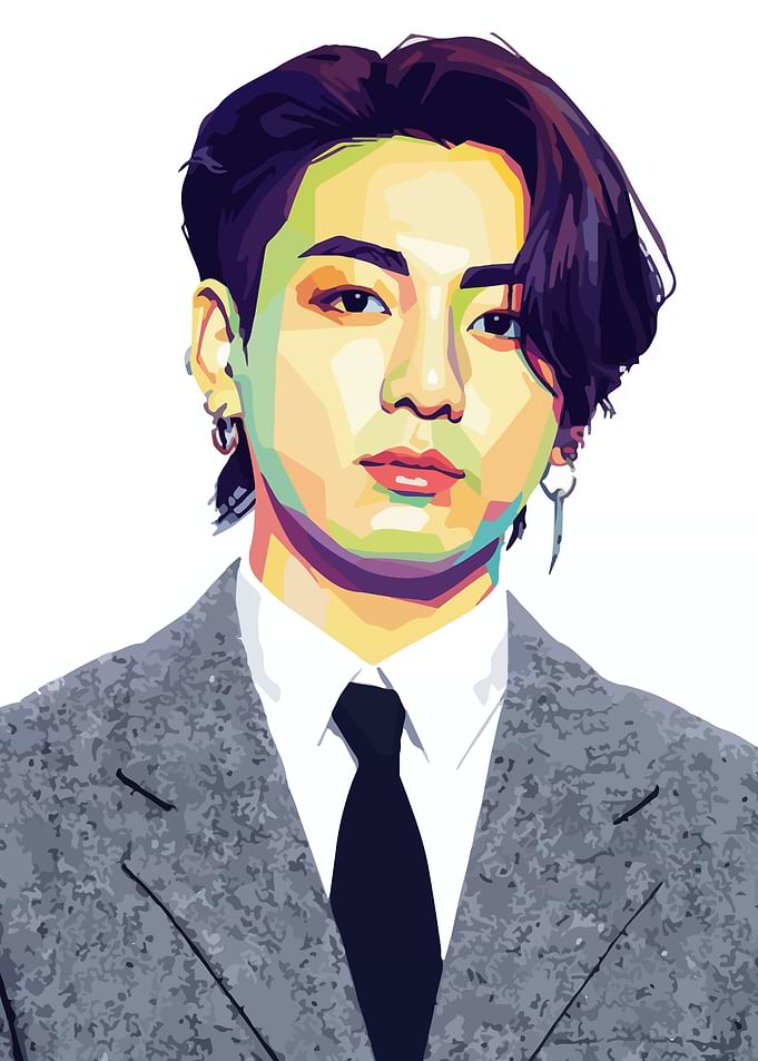 Jungkook Portrait Pop Art Style