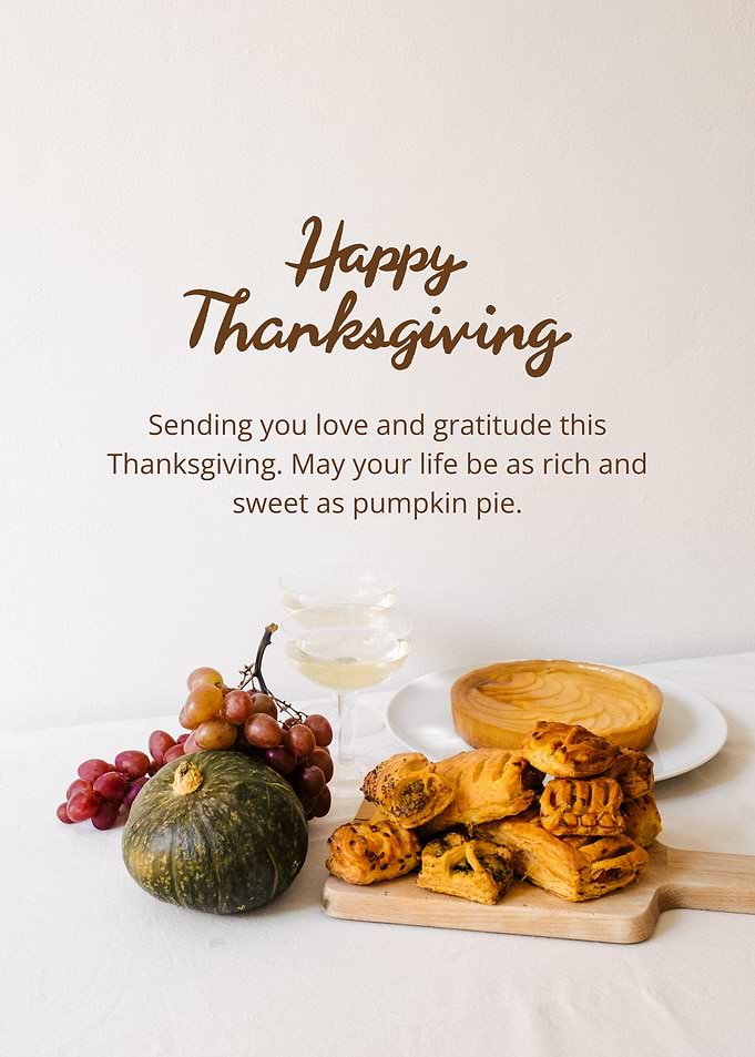 Thanksgiving Sweetness, Love and Gratitude Wall Art
