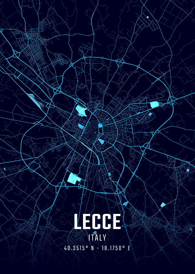 Lecce Midnight City Map