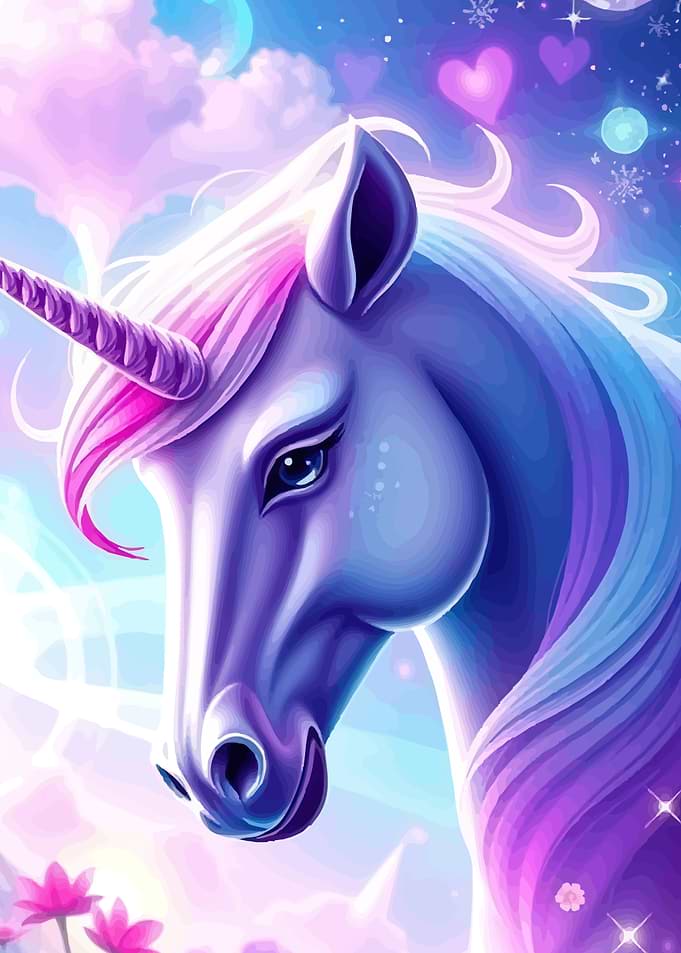 Magical Unicorn Pastel Colors