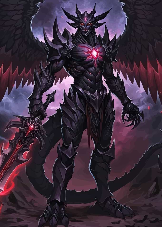 Winged Demon Warrior Sword