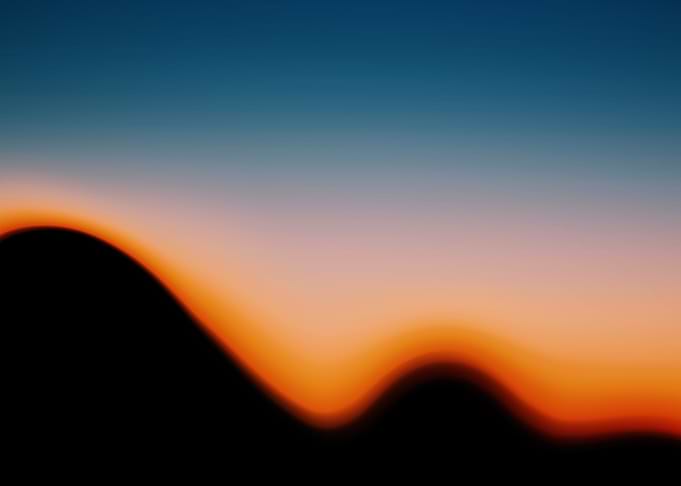 Abstract Landscape with Gradient Sky