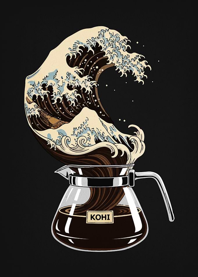 The Great Wave of Coffee