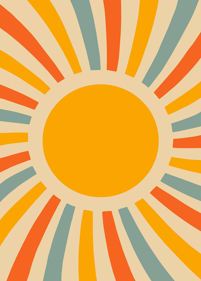 Retro Sunburst Pattern
