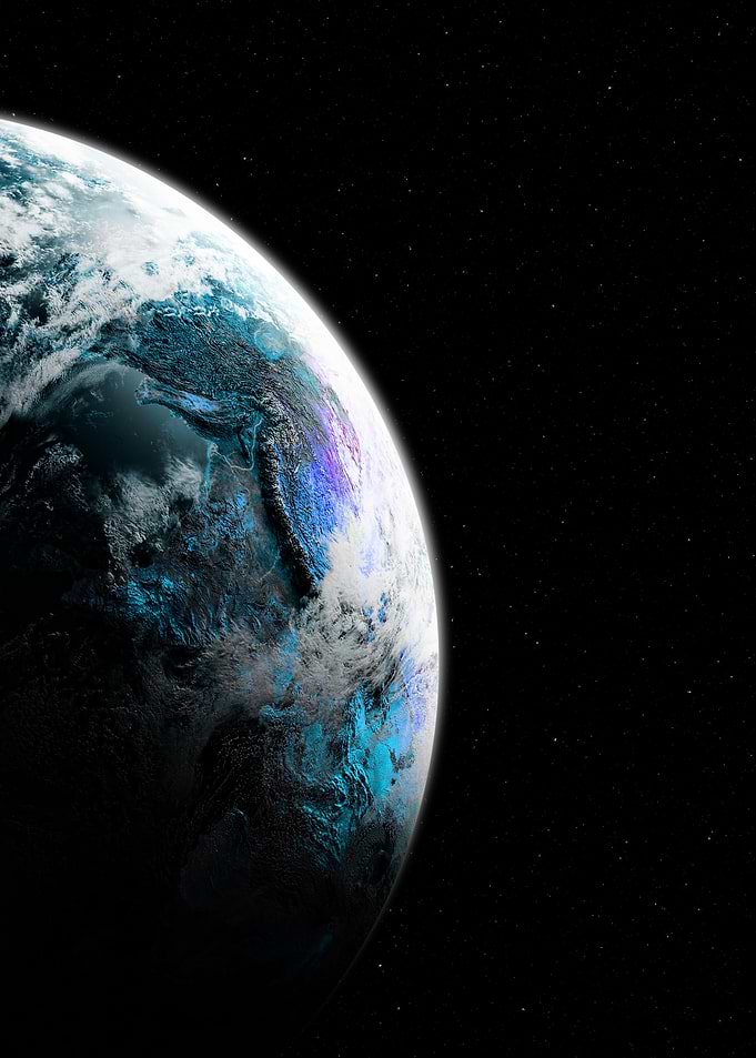 Blue Planet in Space