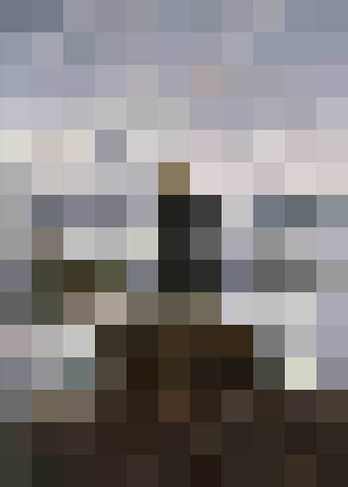 Pixel Art Wanderer above the Sea of Fog