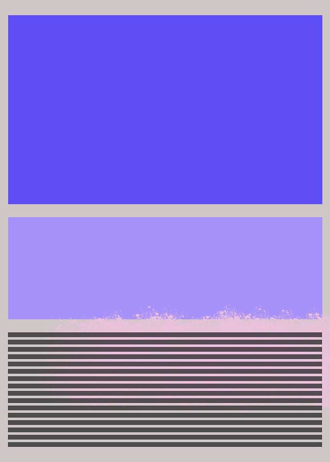 Abstract Color Block and Stripe Art