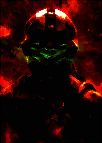 Dark Sci-Fi Isaac Clarke Illustration