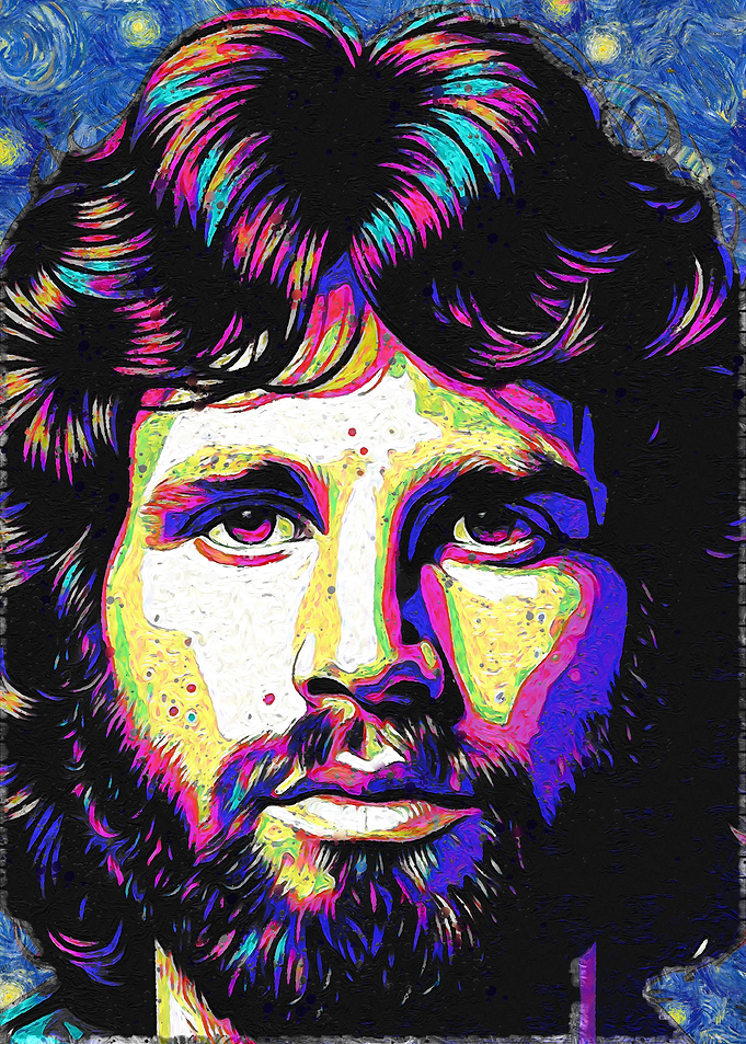Colorful Portrait in Van Gogh Style