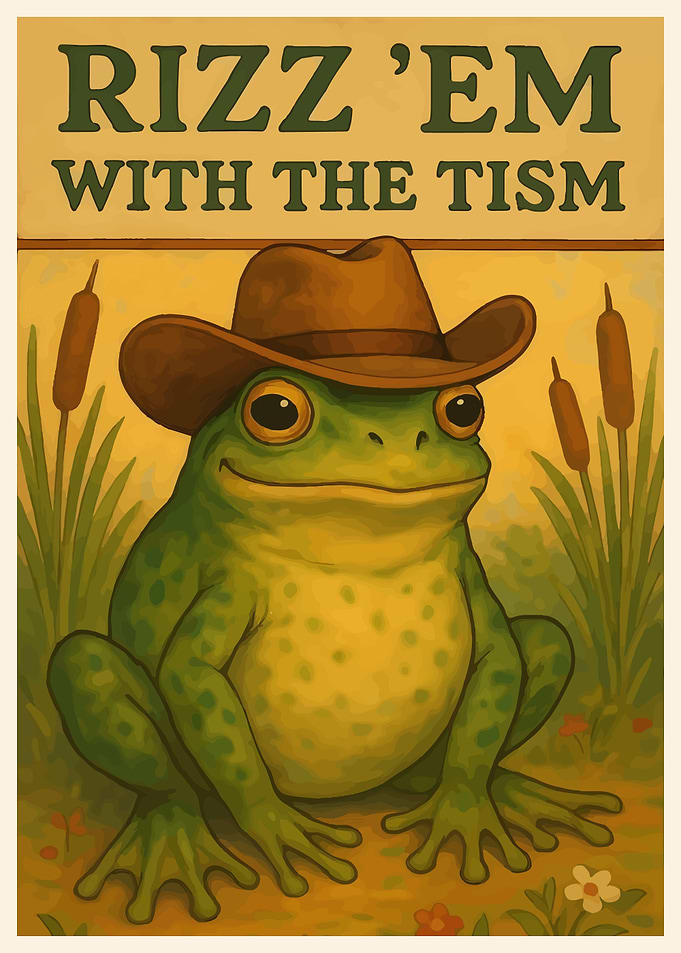 Rizz 'Em With The Tism Frog