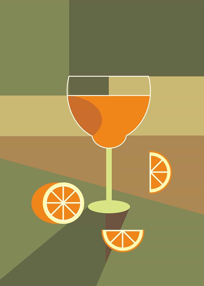 Aperol Spritz Cocktail Vintage
