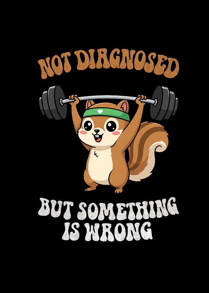Funny Squirrel Weightlifting Cartoon Design